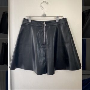 Black Skater Mini Skirt